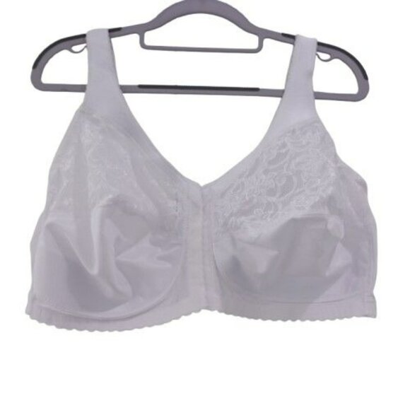 NEW Glamorise Full Figure Plus Size MagicLift Front Close Support Bra 44DD 1200 - Picture 1 of 4
